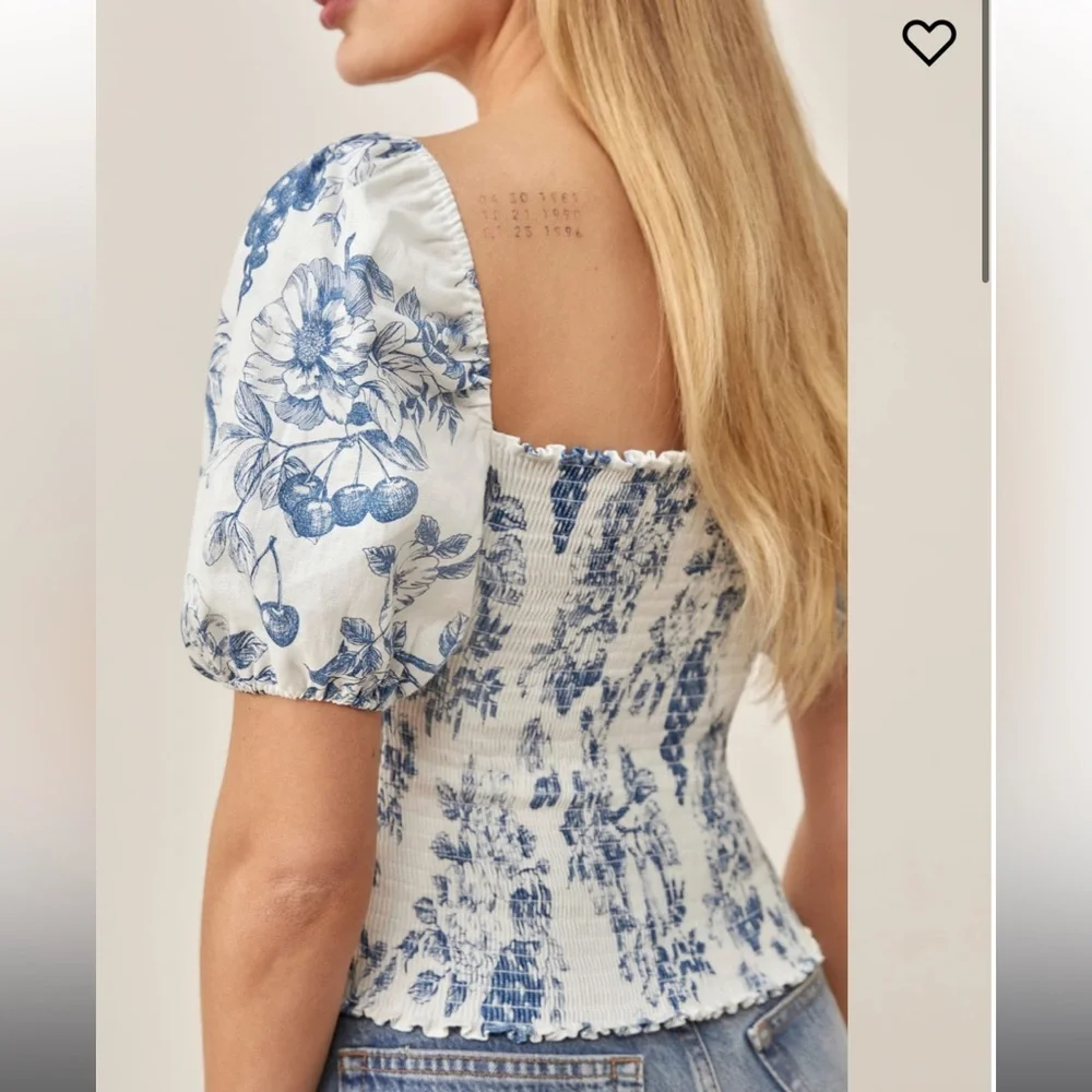 Reformation Rome Linen Top - Picture 3 of 5